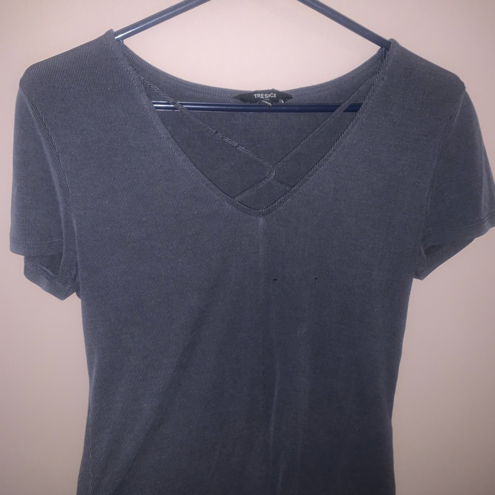 SUPER CUTE NAVY/GREY SHIRT 👚